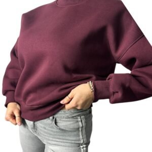 Felpa COZY Girocollo Oversize e Crop