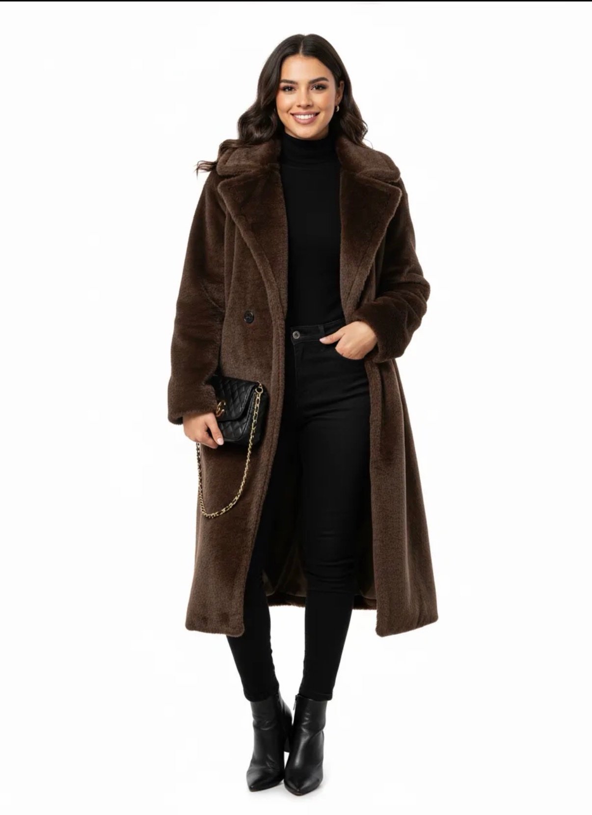 Cappotto Teddy Coat Lungo Oversize