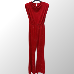 Tuta Jumpsuit Elegante Scintillante Rossa