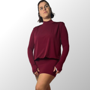 Mini Abito OBSIDIAN con schiena scoperta