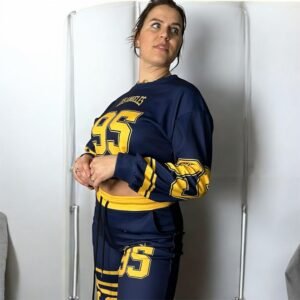 Completo Donna Los Angeles 95 , Pantalaccio con Felpa Crop