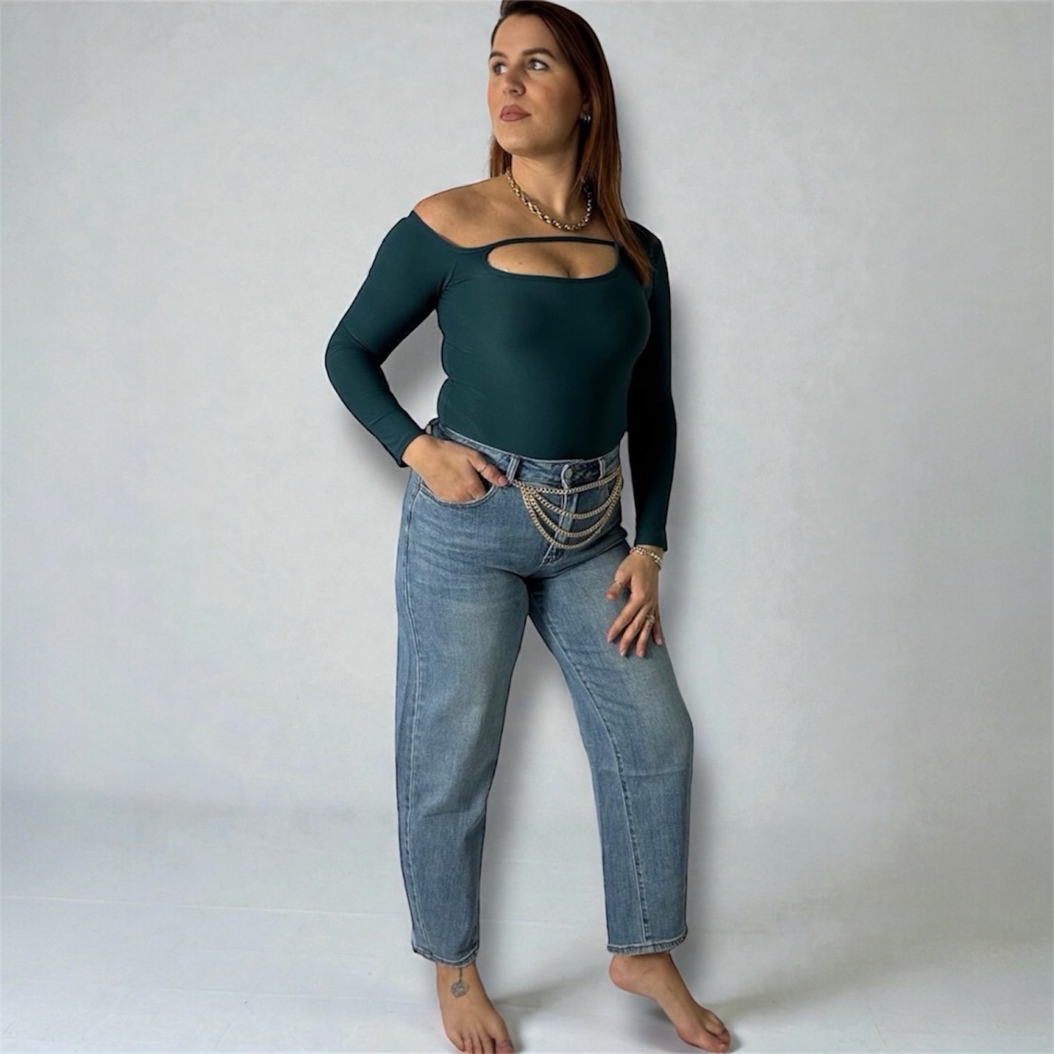 Jeans Vita Media Mom Fit