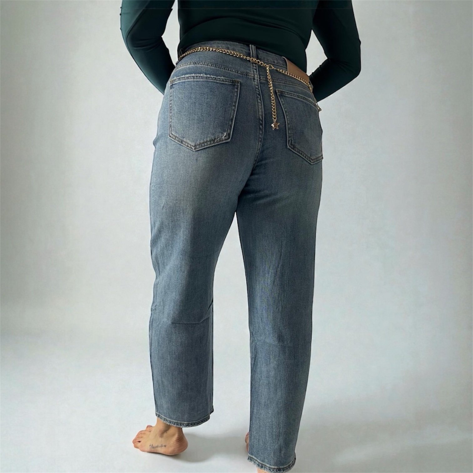 Jeans Vita Media Mom Fit - immagine 3