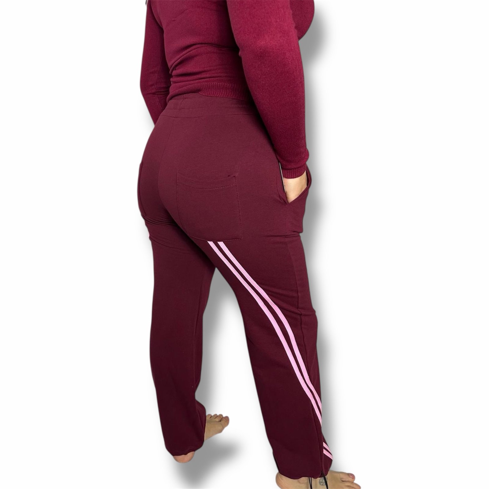 Pantaloni Tuta Cargo Oversize con Doppia Banda - immagine 3