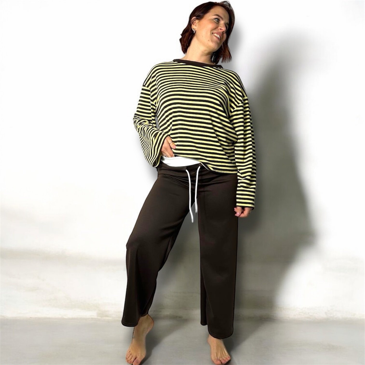 Maglia Boy Fit a Righe Largha |